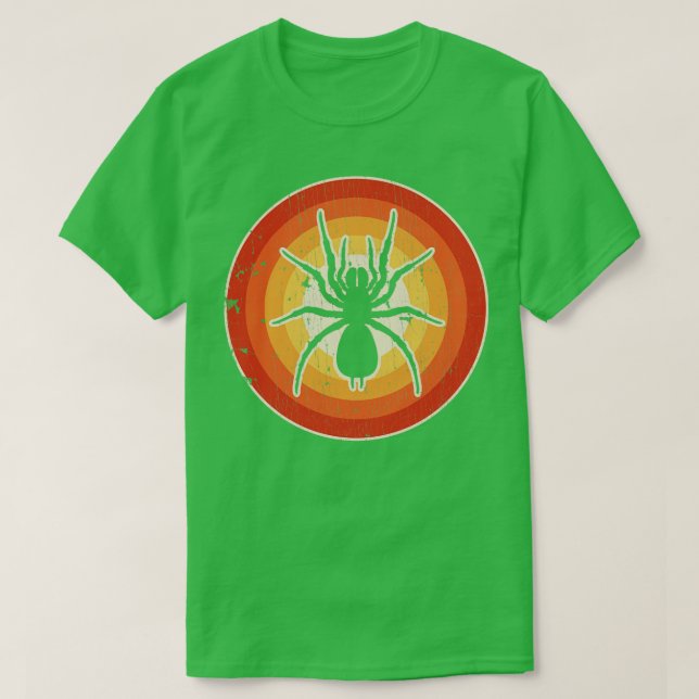 Spider Sunset Retro för manar Women Boys Girls Kid T Shirt (Design framsida)