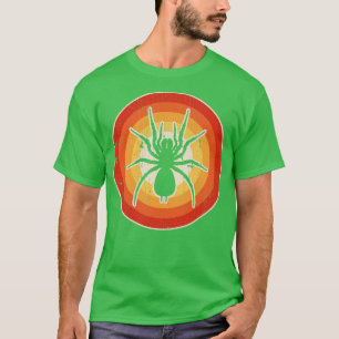 Spider Sunset Retro för manar Women Boys Girls Kid T Shirt