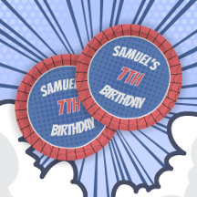 Spider Superhjälte Red och Blue Birthday