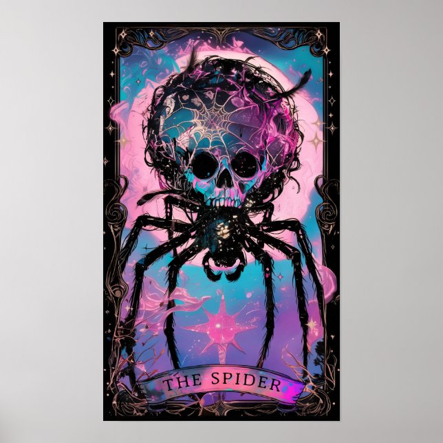 Spider Tarot Card Witchy Poster (Framsidan)