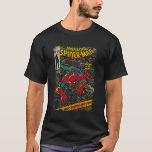 Spider-Tecknad-Bok-årsdagen T Shirt