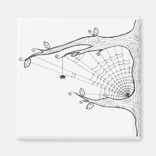 Spider Träd Magnet