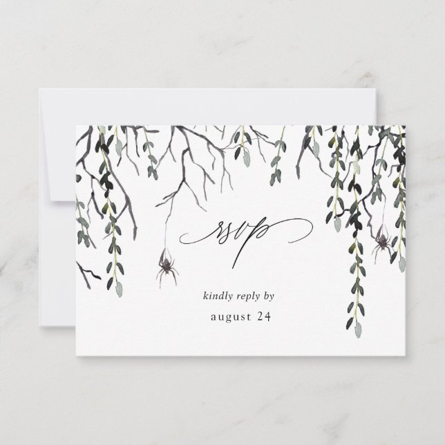 Spider & Twigs Halloween w Meal OSA White Kort (Framsida)