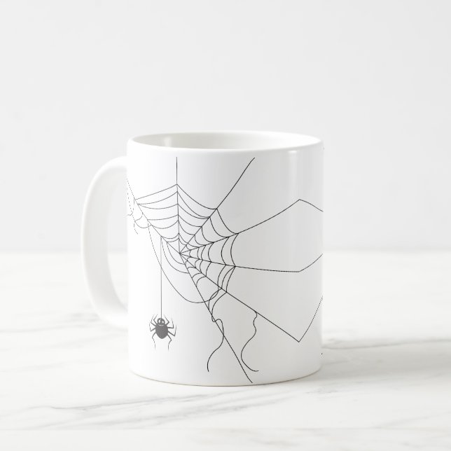spider web kaffemugg (Framsida vänster)