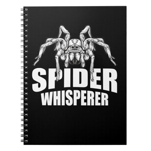 Spider Whisperer Halloween Tarantula Spider Gift Anteckningsbok (Framsidan)