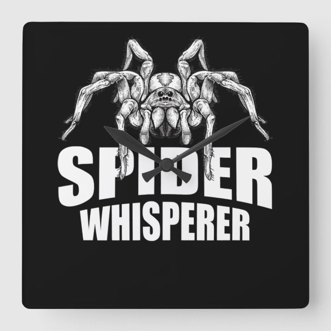 Spider Whisperer Halloween Tarantula Spider Gift Fyrkantig Klocka (Framsida)