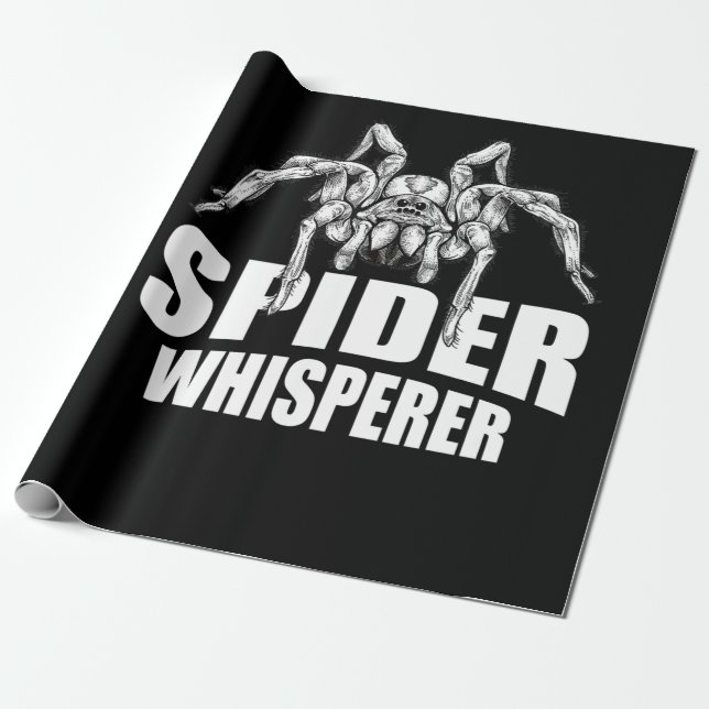 Spider Whisperer Halloween Tarantula Spider Gift Presentpapper (Utrullad)