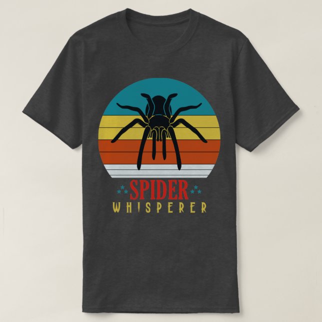 Spider Whisperer Tarantula Animal Spider T Shirt (Design framsida)