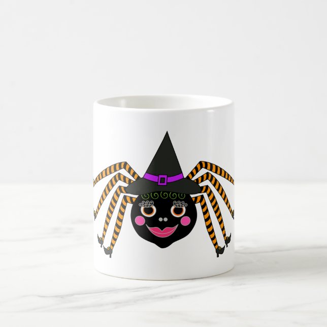 Spider Witch Halloween Kaffemugg (Center)