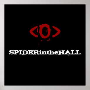 SPIDERintheHALL ögaaffisch Poster