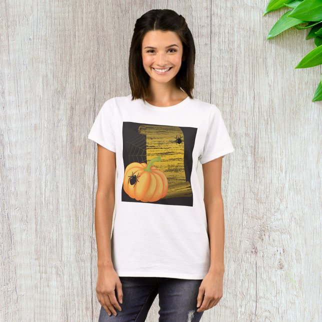 Spiders and Pumpkin T Shirt (Skapare uppladdad)