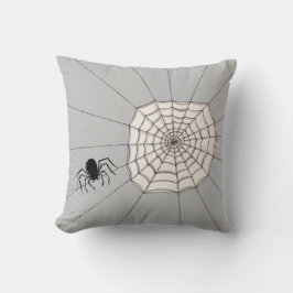 Spiders and Webben Halloween Cushion Kudde