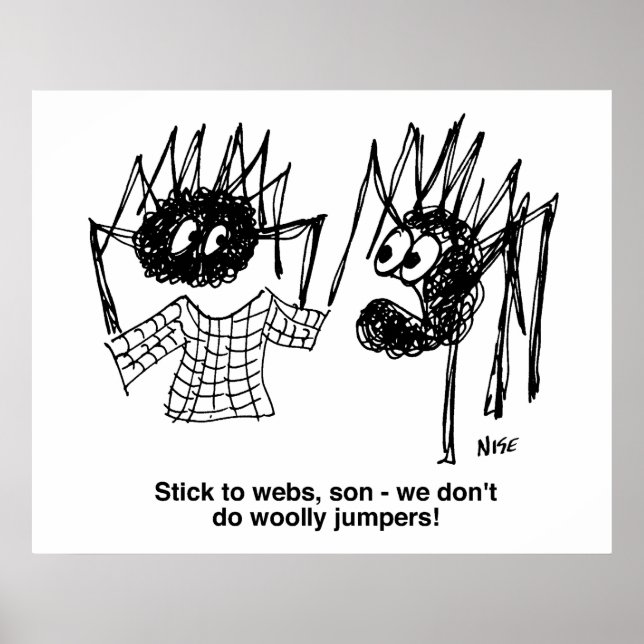 Spiders Diskuserar Wooly-Jumper Poster (Framsidan)