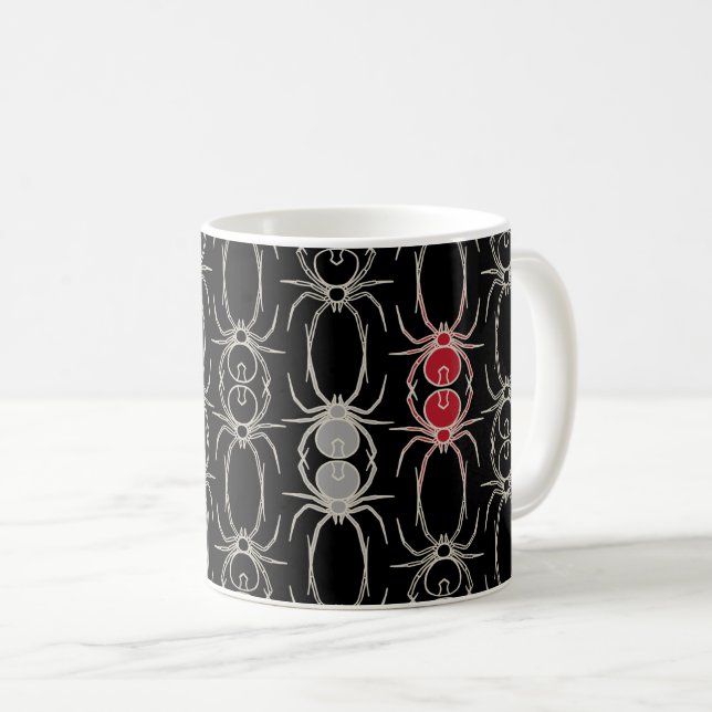 Spiders - Fladdermus Black and Bone White Kaffemugg (Framsida höger)