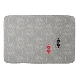 Spiders - Ghost Grått och Bone White Badrumsmatta