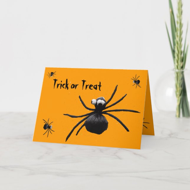 Spiders Halloween Kort (Framsida)