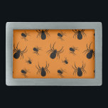 Spiders Halloween mönster Black och Orange<br><div class="desc">Svart och Orange-spindlar Halloween-gåva. Coola roligt mönster med Spooky Halloween-design. Anpassningsbarnas orange med stora och små,  skrämmande krypspidrar.</div>