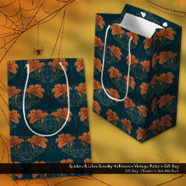 Spiders & Lilies Spooky Halloween Vintage Mönster