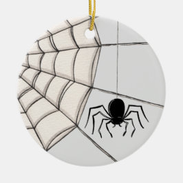 Spiders och Webben Halloween Ceramic Ornament
