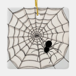 Spiders och Webben Halloween Ceramic Ornament