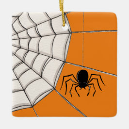 Spiders och Webben Halloween Ceramic Ornament