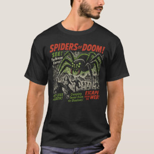 Spiders of Doom Movie Poster Vintage Halloween T Shirt