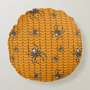 Spiders på Parad Round Pillow Rund Kudde