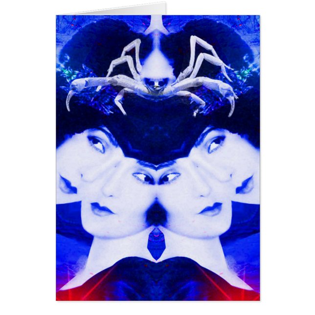 Spiders-Webben Hälsningskort (Framsidan)
