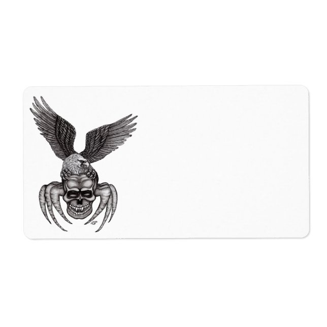 Spiderskalle med Eagle Fraktsedel (Framsidan)