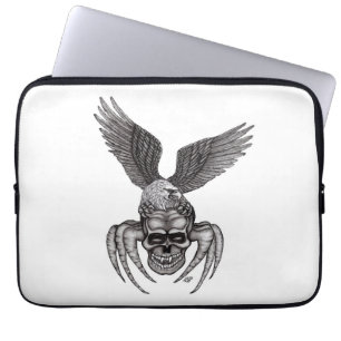 Spiderskalle med Eagle Laptop Sleeve