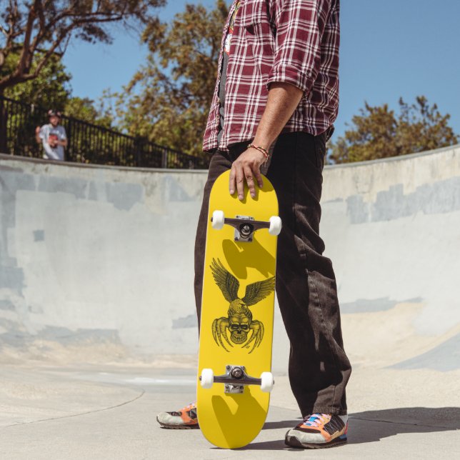 Spiderskalle med Eagle Mini Skateboard Bräda 18,5 Cm (Utomhus 2)
