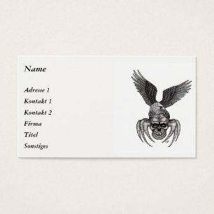 Spiderskalle med Eagle Visitkort