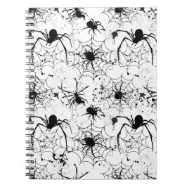 Spiderweb Pattern Halloween Anteckningsbok