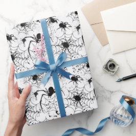 Spiderweb Pattern Halloween Presentpapper