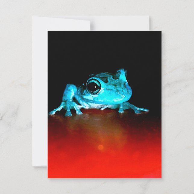 Spidey Groda Grön Groda Vilda Djur Älskare Inbjudningar (Framsida)