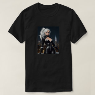Spideys svarta katt t shirt