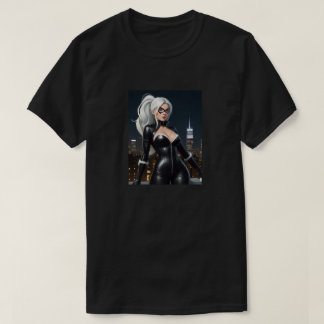 Spideys svarta katt t shirt