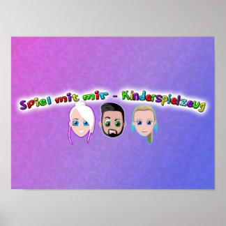 Spiel mit mir Kiderspielzeug Poster