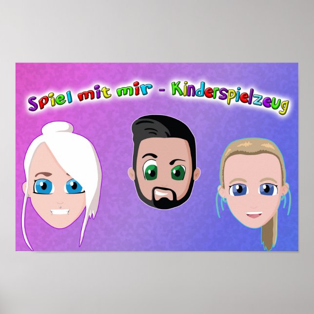 Spiel mit mir Kinderspielzeug Poster (Framsidan)