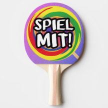 Spiel mit Tischtennisschläger