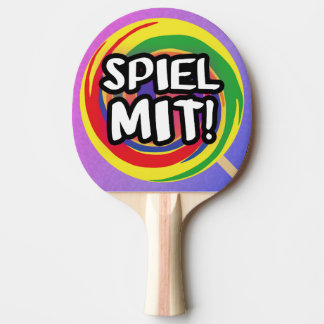 Spiel mit Tischtennisschläger Pingisracket