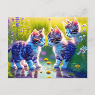 Spielende Katzenkinder Vykort
