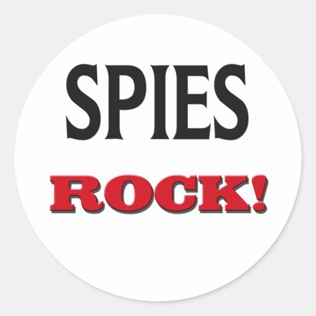 Spies Sten Runt Klistermärke (Framsida)