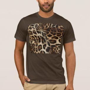 Spiffy Leopard Spots Leather Grain-utseende Tröja
