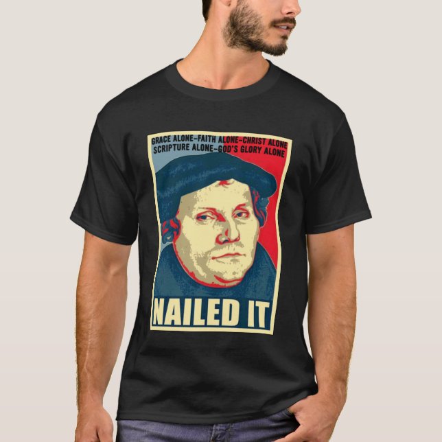 Spikat Det protestantiska reformationens dag Marti T Shirt (Framsida)