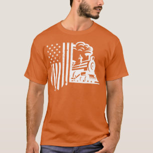 spike american flagga Tåg Gift for Järnwa T Shirt