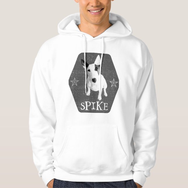 Spike, den coolaste engelska bullterriern hoodie (Framsida)