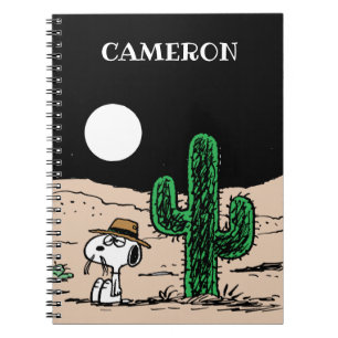 Spike i en Moonlit Desert Anteckningsbok