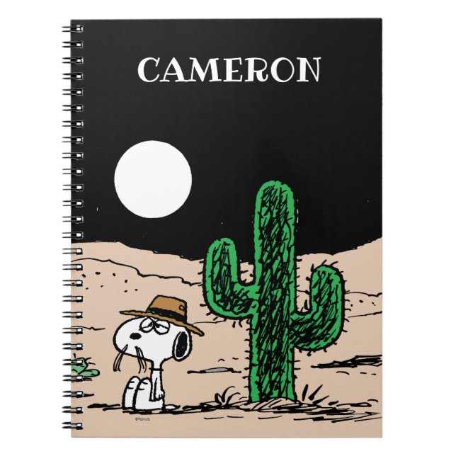 Spike i en Moonlit Desert Anteckningsbok (Framsidan)