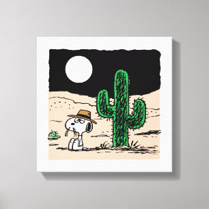 Spike i en Moonlit Desert Canvastryck